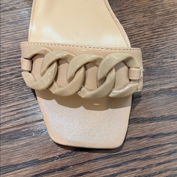 Unisa Beige Chain Detail Sandals - Picture 2 of 7